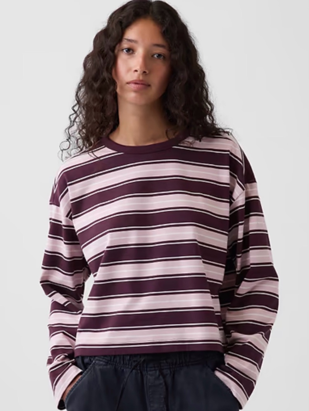 NWT Gap Knit Oversized Crop T-Shirt